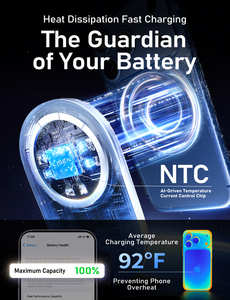 Support de charge magnétique sans fil 3-en-1 LISEN avec adaptateur 45W et station de charge rapide 25W pour <span class=keywords><strong>iPhone</strong></span> 17 16 15 14 <span class=keywords><strong>13</strong></span> et Apple Watch - Product Image 4
