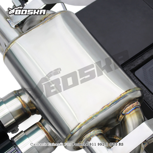 Escape Trasero Personalizado SS304 para Porsche 911 992/992.1/992.2 GT3 RS 4.0L 2017-2023 Boska con Válvula Inteligente y Control Remoto - Product Image 4