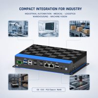 Ordinateur industriel embarqué ultra-plat 39,5 mm avec double LAN 2,5G et 4 ports pour l'automatisation