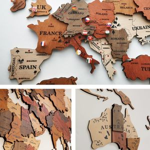 <span class=keywords><strong>Mapa</strong></span> del Mundo de Madera en 3D, Arte de Pared de Madera, Decoración de Pared de Madera Grande, Idea de Regalo de Inauguración, Arte de Pared de Madera, <span class=keywords><strong>Mapa</strong></span> de Viajes Mundiales - Product Image 6