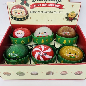 Squishies de Noël en forme de Père Noël, renne, boulette, bonhomme de neige, pain d'épices, jouet anti-stress à presser, remplis de TPR et de pectine, Likewinner - Product Image 2