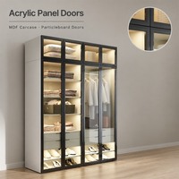 Armoire de chambre en acrylique avec structure en MDF pour projets hôteliers – Fournisseur et entrepreneur en gros