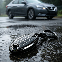 Housse de clé pour Nissan avec porte-clés |   Coque de protection complète en TPU pour clé intelligente Nissan Altima Maxima Rogue Armada