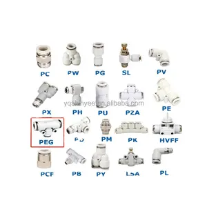 SHINYEE PE angle pneumatic fittngs connector 6mm 8mm 10mm 12mm push one touch