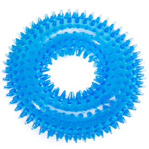 Juguete de anillo con púas de TPR para mascotas, popular transfronterizo, con sonido, anillo mordedor duradero para la dentición, anillo grande con púas para perros grandes - Product Image 3