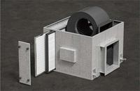 E-VIPO Pièces CVC, Purificateur d'air frais de plafond PIV unidirectionnel, Unité de ventilation avec ventilateur pour maison, salle de sport, sous-sol, salle à manger