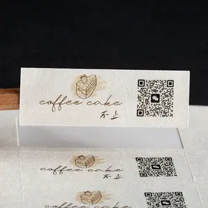 Customized brand name printing texture paper sealing packaging labels candle jar stickers for bottle decorate