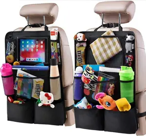 New Foldable Waterproof Car Back Seat Organizer With Touch Screen