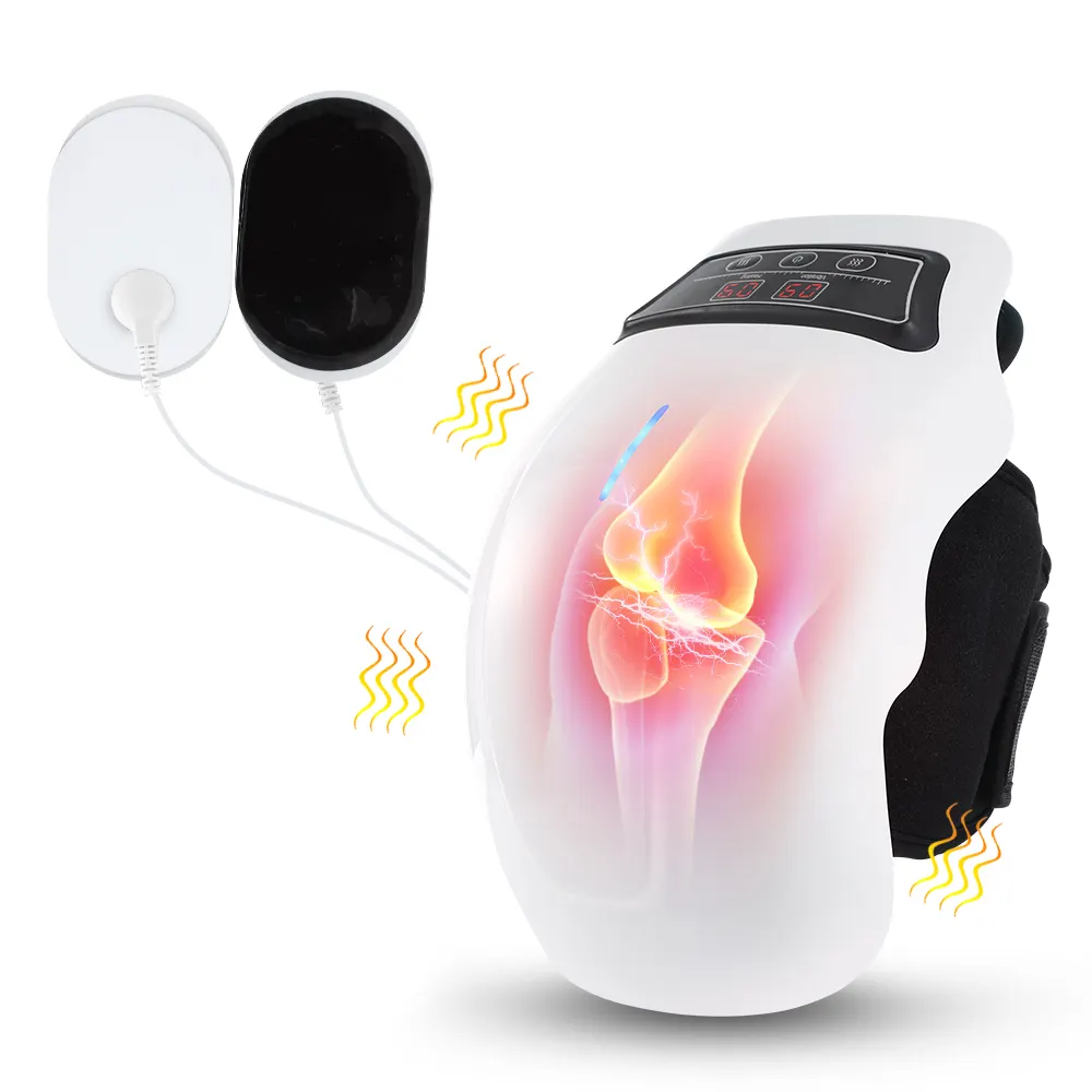 Artrite Pain Relief Joint Massagem Máquina Inteligente Infravermelho Fisioterapia Compressa Quente Vibração Joelho Massageador Com Calor