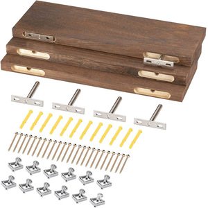 Bohao Wood Products Solid Wood <b>Wall</b> Shelf Rectangle Multifunction <b>Display</b> Storage Freestanding BH-078 - Product Image 1