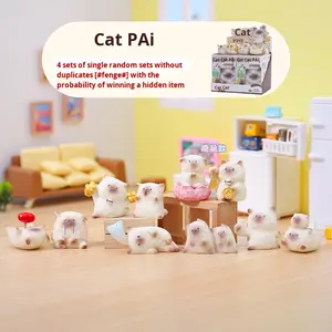 YD TOYS Creativo Adorabile Gatto Cartoon, Decorazione da Scrivania in Vetro, Ornamento Regalo, Scatola Misteriosa Emozionale PAI, Vendita all'Ingrosso - Product Image 1