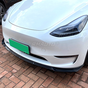 <b>Car</b> Front Bumper Lip Spoiler <b>Diffuser</b> Splitters Body Kit Aprons Cover Guard Trim for Tesla Model Y 2020-2022 - Product Image 4
