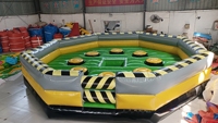 Hualong Jeu d'aventure gonflable Machine de saut rotative Eliminator Sweeper Meltdown Wipeout pour 10 personnes en bâche PVC
