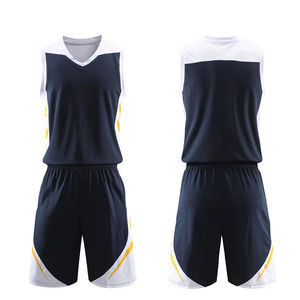 Jersey basket pria, kualitas tinggi desain kustom warna baru Jersey basket kosong Jersey basket reversibel - Product Image 6