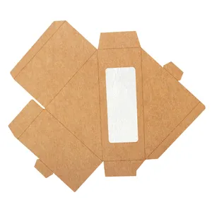 Custom Printing Kraft Paper Sandwich Packaging Box With Window