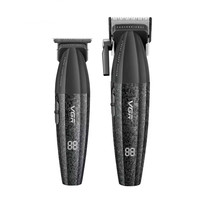 Tondeuse à cheveux professionnelle rechargeable VGR V-640 DLC Blade 9000RPM Barber Combo Salon