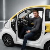Voiture électrique à 4 roues à faible vitesse et longue portée, 4 places, moteur AC 1500W, batterie au plomb-acide, freins à disque doubles, contrôleur intelligent