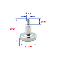 Composants d'aimants en néodyme M3 M4, super puissants, pour fixation, colonne d'installation, vis de fixation, module intérieur, aimants LED monochromes