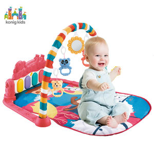 Alfombra de Juego para Bebés de Algodón Suave de 0 a 6 Meses, Centro de Actividades Musicales con Gimnasios y Funciones de Proyección - Product Image 4