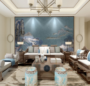 Papiers peints muraux Décor Mural Chambre à coucher Fond Broderie Chinoiserie Et Soie Chinoise <span class=keywords><strong>Papier</strong></span> <span class=keywords><strong>Peint</strong></span> <span class=keywords><strong>fresque</strong></span> Décoration Maison - Product Image 1