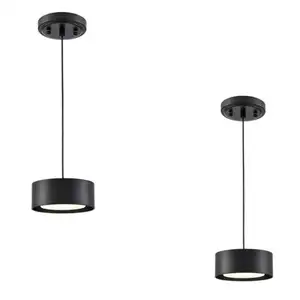 LED schwarze Pendelleuchte Einrichtung Mini-Pendelleuchte für Küche Insel über Waschbecken Schlafzimmer Badezimmer Esszimmer