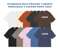T-shirt personnalisé OEM en coton épais, avec logo sur mesure, grande taille pour homme, coupe oversize
