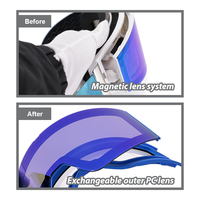 HUBO Lunettes de sport polarisées UV400 à désembuage rapide avec logo personnalisé Lunettes de snowboard chauffantes pour adultes dans des couleurs personnalisées