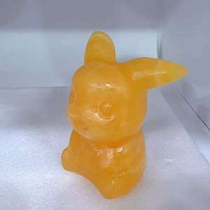 Vendita all'Ingrosso di Sculture in Cristallo Naturale da 10cm, Intagli in <span class=keywords><strong>Calcite</strong></span> Gialla a Forma di Personaggi dei Cartoni Animati, Animali e Pokémon Pikachu - Product Image 2