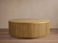 Table basse extensible FERLY Newstar Finnley, style moderne minimaliste, luxe naturel, personnalisable, créative, en marbre italien Arabescato.