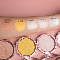 Poudre pressée OEM Faites votre propre marque de maquillage surligneurs bronzants Palette de surligneurs à 8 nuances de maquillage