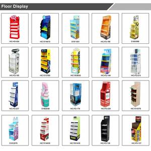 Exhibidores de Productos Personalizados de Alta Calidad, Exhibidores de Cartón para Piso POP para Zapatos / Sombreros - Product Image 5