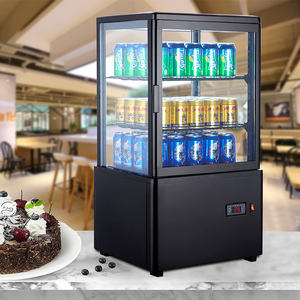 Réfrigérateur vertical à 4 portes latérales en verre de 58 litres, affichage commercial d'hôtel, vitrine de refroidissement, réfrigérateur pour boissons non alcoolisées - Product Image 4