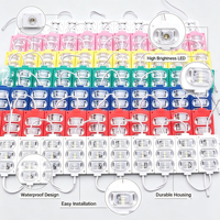 Modules LED COB 12V étanches, puce SMD, éclairage par injection, rétroéclairage pour panneaux de voiture/camion, 10 pièces/lot, blanc chaud, IP65, RoHS, Ra80, garantie 2 ans