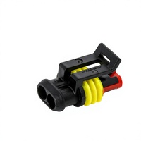 Connecteurs automobiles étanches IP67, connecteurs rapides 2P femelles pour alimentation 10A, contacts en cuivre