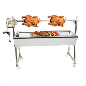 <span class=keywords><strong>Asador</strong></span> de Pollos Móvil de Acero Inoxidable, <span class=keywords><strong>Asador</strong></span> Automático de 1200 mm, <span class=keywords><strong>Asador</strong></span> de Patio para Barbacoa con Capacidad de Carga de 30 kg - Product Image 1