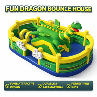 Château gonflable commercial sur le thème des dinosaures, en PVC, fournisseur personnalisé pour la location, les fêtes et les événements
