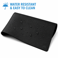 Tapis de bureau en caoutchouc naturel, grand tapis de protection pour cadres, imperméable, antidérapant, anti-rayures, avec bords cousus, pour bureau et maison