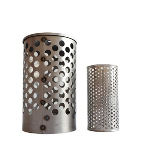 Filtre à aspiration en acier inoxydable, panier cylindrique, plaque de protection d'admission de pompe, bride soudée sur mesure, maille fine - Product Image 1