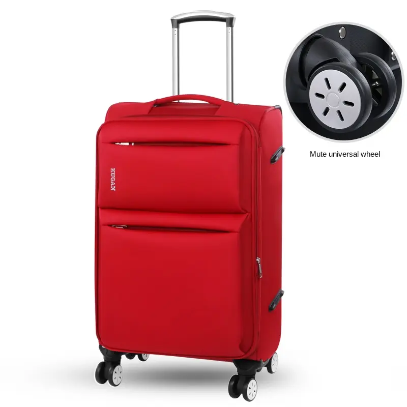 Good Quality Customized Large Size 20 22 24 26 28 inch Luggage Nylon Suitcase Travelling Soft Fabric Luggage