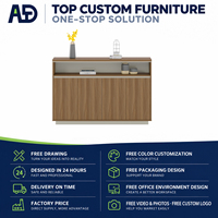 Étagère de bureau pliable, design écologique, montage facile, durable, bois moderne, résistant à l'eau, usage commercial