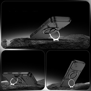 Custodia con <span class=keywords><strong>fotocamera</strong></span> scorrevole Cover per <span class=keywords><strong>iPhone</strong></span> 17 Air 17Pro 17 <span class=keywords><strong>Pro</strong></span> <span class=keywords><strong>Max</strong></span> 16 Plus anello ruotato cavalletto antiurto custodia protettiva - Product Image 5