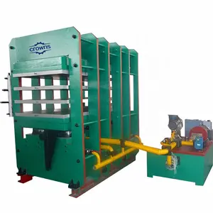 Máquina de prensa de curado hidráulico de goma Cinta transportadora Prensa de goma caliente