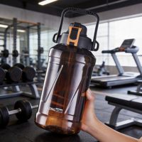 Bouteille Longstar moderne 2,5 L sans BPA, sans fuite, réutilisable, étanche, écologique, avec corde, pour le camping, la randonnée et les activités de plein air