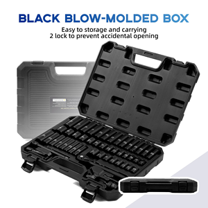 50pcs-set 3/8" <b>Drive</b> Impact Socket Set Ratchet Handle SAE (5/16 to 3/4 Inch) and Metric (8-22mm) Size for Vehicle Maintenance - Product Image 5
