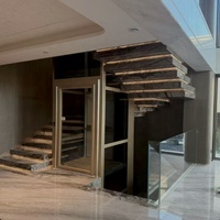 Ascenseur à faible consommation d'énergie, compact, sûr, fiable, gain de place, ascenseur domestique pour maison de luxe, villa privée