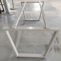 BERSON-Mesa de lectura para ordenador, escritorio de oficina, patas de marco de mesa, forma redonda, marco de 3 asientos, barato