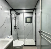 Casa Contenedor Prefabricada Expandible de Dos Pisos, 2-3 Dormitorios, Cocina Completa, Baño, Oficina Moderna, Casa de Campo