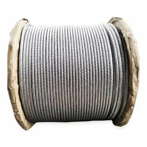 3.2mm Electro Galvanized Carbon Steel 6X31+IWRC Rigging Cordage Wire Rope Cable For Railing Mesh Lifting