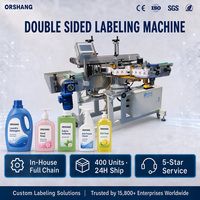 Etiquetadora Automática de Doble Cara para Superficies Planas, Ideal para Botellas Cuadradas, Jugos, Agua, Cuidado del Hogar y Mascotas, Marca Orshang, Gran Venta