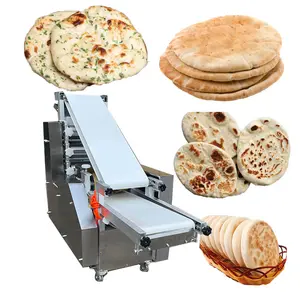 Vienna pizza machine automatic dough press pita bread machine arabic corn tortilla maker roti chapati making machine 12 inch